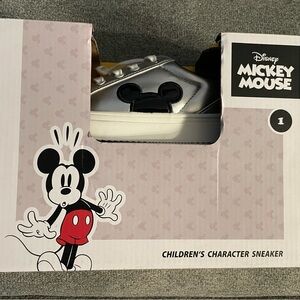 Aldi Retro Disney Mickey Mouse Ears Silver Children’s Character Sneakers Size 1